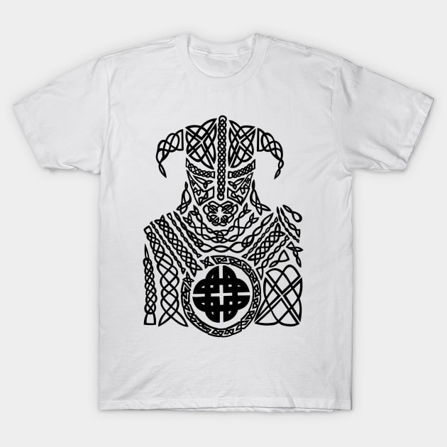 Ancient Celtic Knot Viking Warrior T-Shirt by AgemaApparel